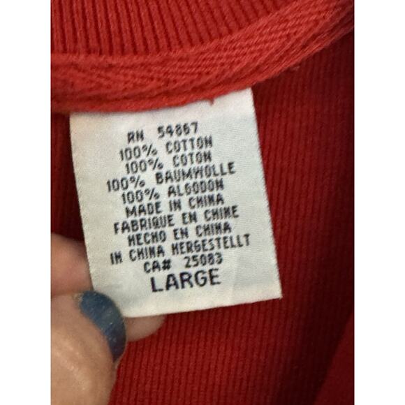 The Disney Store Womans Mickey Mouse Embroidered Long Sleeve 1/4 Zip Shirt Large - Picture 5 of 7